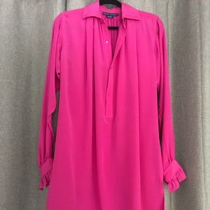 Ralph Lauren Pink Silk Dress